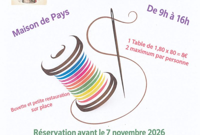 Puces des couturières et loisirs créatifs à Nyons - 0